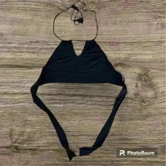 NWOT Skinny Minute Black Crop Top Size Small - Picture 1 of 2